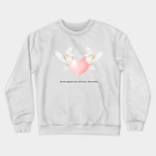Embracing Peace: Love & Doves Design Crewneck Sweatshirt